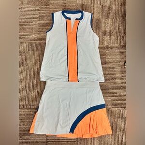 Women’s SofiBella 2 piece Pickleball tennis golf outfit. Large